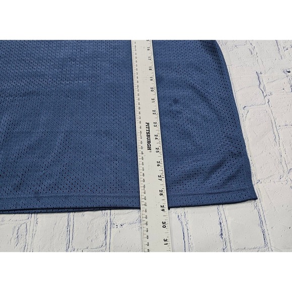 Vintage Tommy Hilfiger Tommy Jeans Blue Mesh Shirt Jersey Retro 90s MENS SZ L - Picture 4 of 10